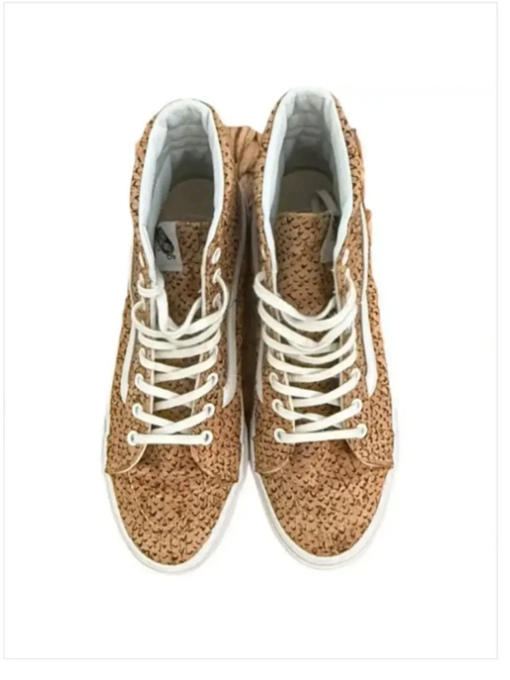 VANS Sk8 Hi Slim Embossed Cork High Top Sneakers Size 7.5 W/6‎ M